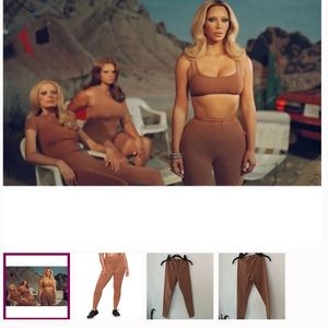 SKIMS outdoor legging in Camel in small